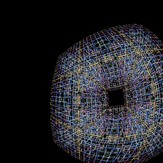 Laser Lattice Wormhole