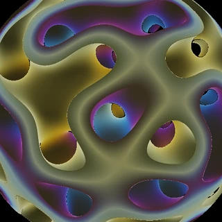 Neon Gyroid Orb